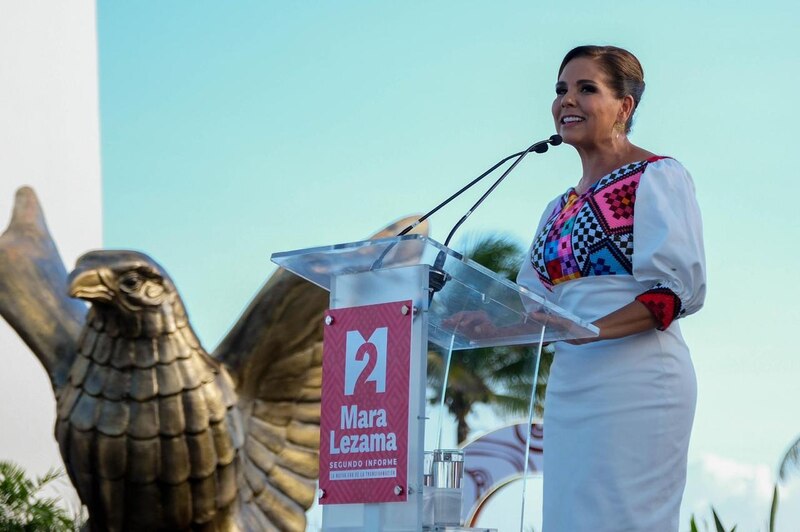 Mara Lezama rinde su segundo informe de gobierno en Cancún