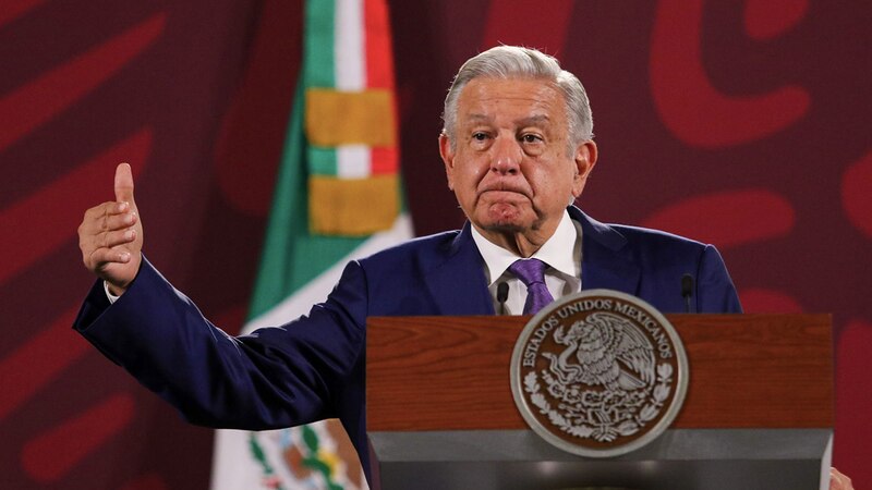 El presidente López Obrador da un discurso ante la nación.