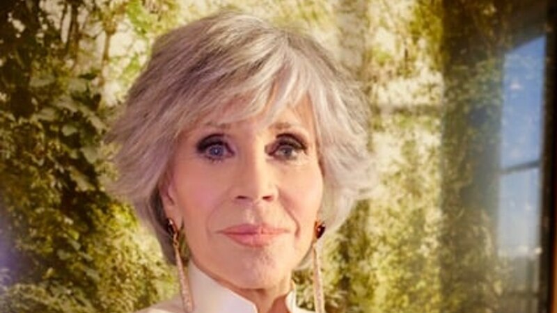 La actriz Jane Fonda a sus 85 años.