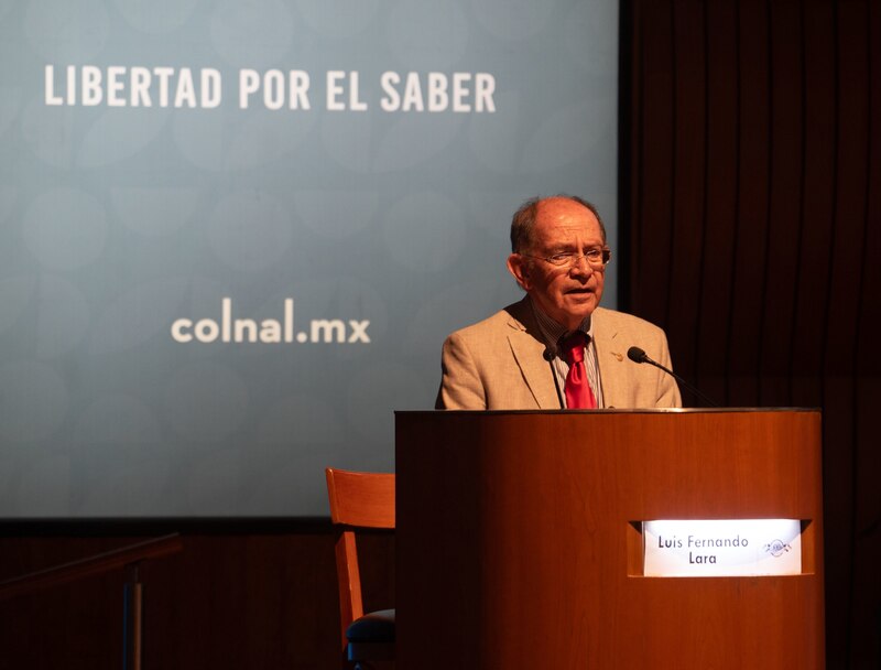 Luis Fernando Lara, rector de la UNAM, durante un discurso.