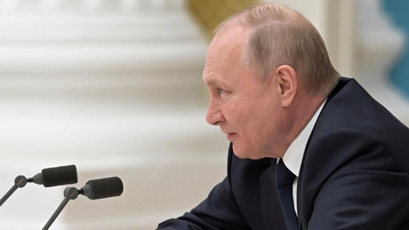 Vladimir Putin da un discurso