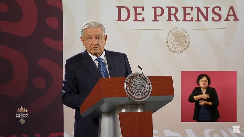 El presidente Andrés Manuel López Obrador ofrece una conferencia de prensa