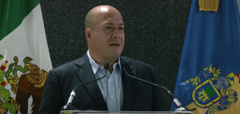 Enrique Alfaro Ramírez en su sexto 
informe de seguridad