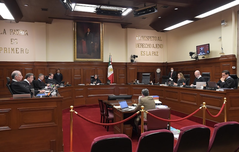 Ministros de la Suprema Corte de Justicia de la Nación en sesión