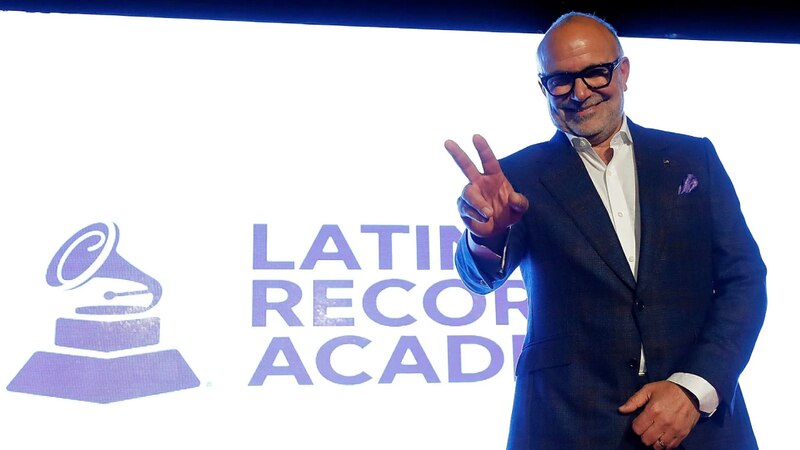 Manuel Abud, Presidente de la Academia Latina de la Grabación, durante el anuncio de los nominados al Latin Grammy 2022