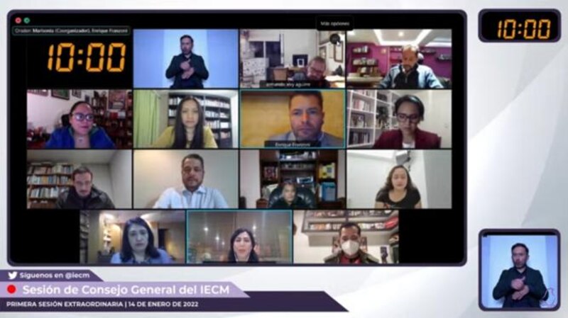Sesión de Consejo General del IECM