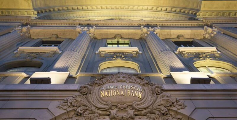 El edificio del Banco Nacional Suizo en Zúrich