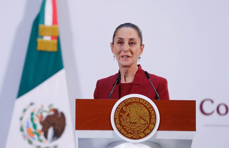 Claudia Sheinbaum Pardo, presidenta de México, encabezó la conferencia matutina en materia de seguridad desde Palacio Nacional.