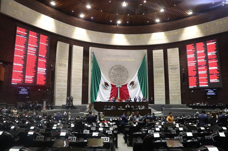 Sesión en el Congreso de la Unión