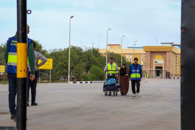 Refugiados sirios en la frontera con Jordania