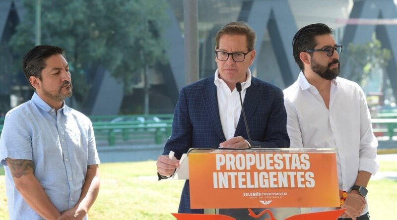 Salomón Chertorivski, durante su campaña para la jefatura de gobierno de la Ciudad de México.