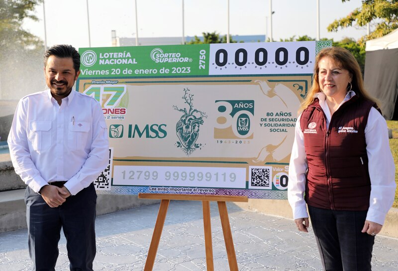 Sorteo Superior de la Lotería Nacional conmemora 80 años del IMSS