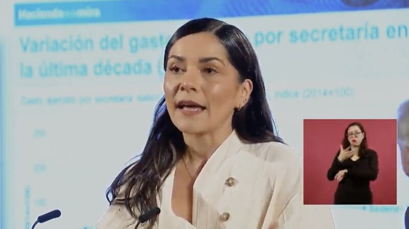 La Secretaria de Hacienda y Crédito Público, María José Nava, presenta el Paquete Económico 2023
