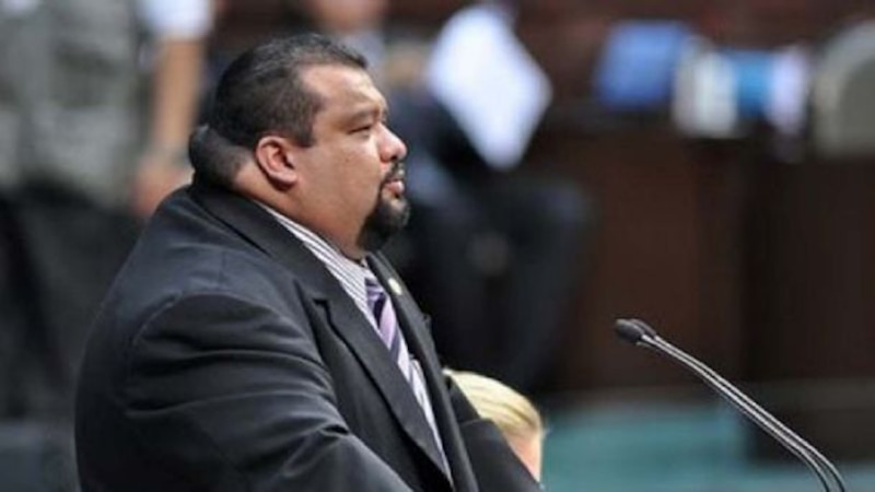 El diputado por el Partido Revolucionario Institucional, José Guadalupe Rivera Marín, durante una sesión en el Congreso de la Unión.