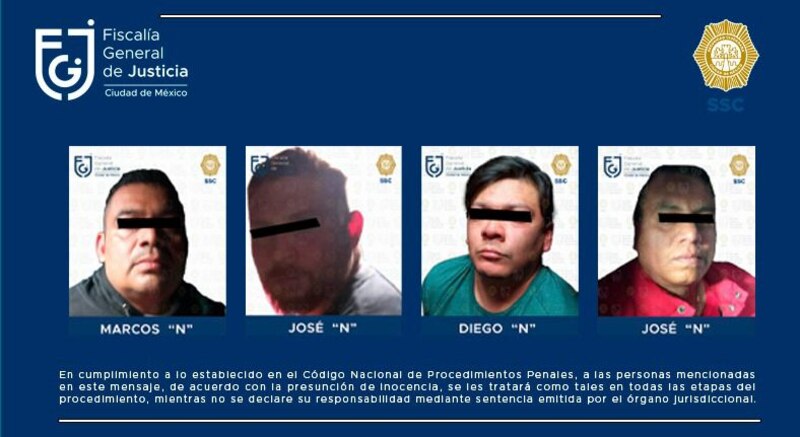 Title: Detienen a cuatro presuntos integrantes de la Unión Tepito en la Ciudad de México