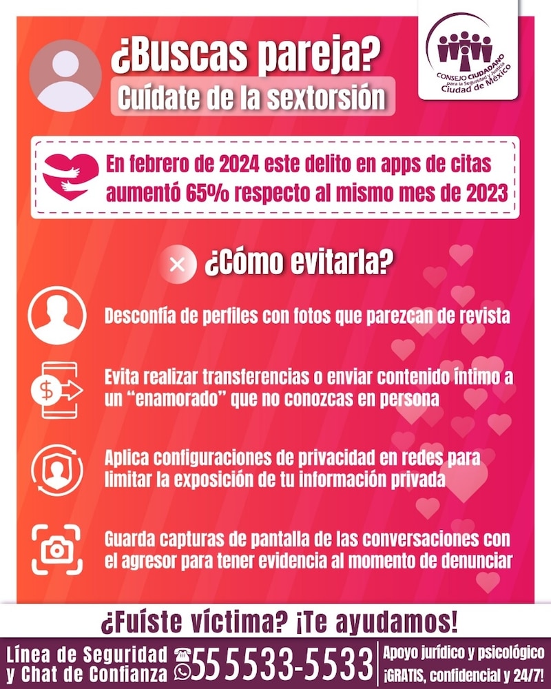 Consejos para prevenir la sextorsión por Consejo Ciudadano