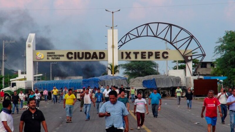 Protestas en Ciudad Ixtepec