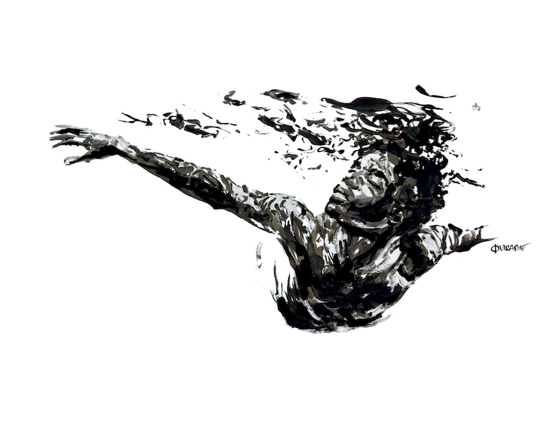 Obra Unfolding Grace de Fer Quirarte, pintura premiada que explora la sensibilidad masculina a través del arte