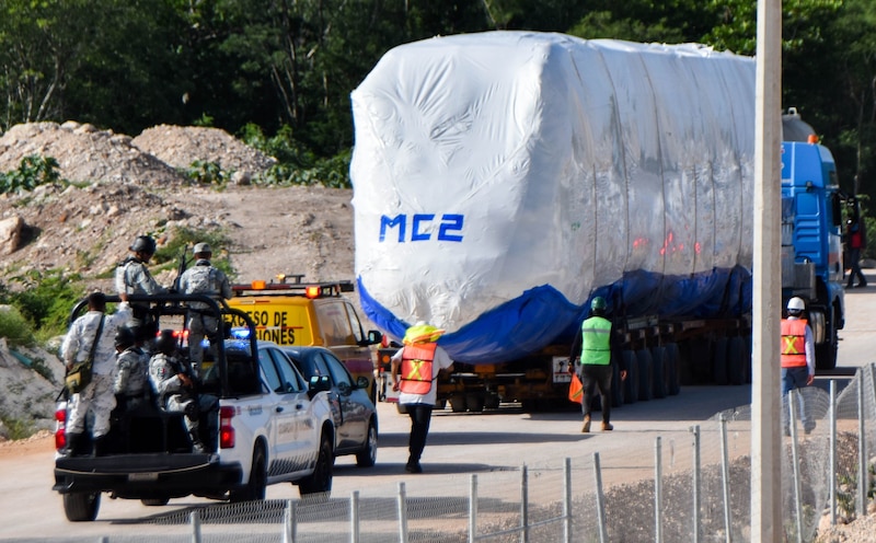 Transporte de un generador eólico