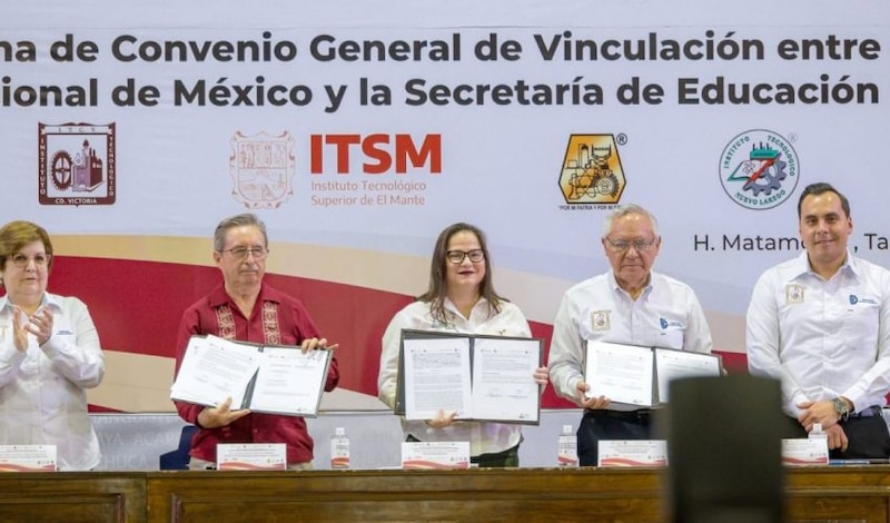 Title: Convenio entre el Tecnológico de Mante y la Secretaría de Educación de Tamaulipas