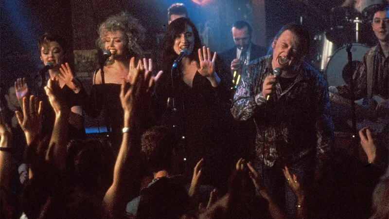 Cantantes en un concierto
