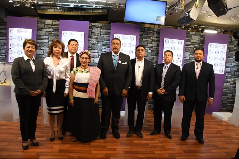 Candidatos a la alcaldía de la Ciudad de México en un debate