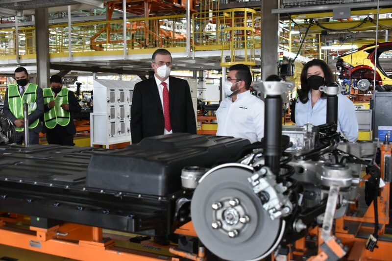 Visita a la planta de producción de vehículos eléctricos de Nissan en Aguascalientes