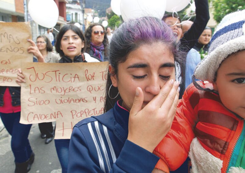 Protesta contra la violencia de género