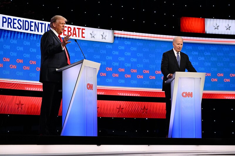 Debate presidencial entre Trump y Biden