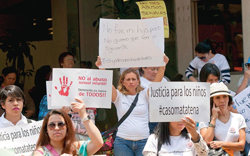 Protesta contra el abuso sexual infantil