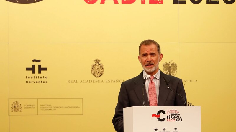 El rey Felipe VI inaugura el IX Congreso Internacional de la Lengua Española en Cádiz