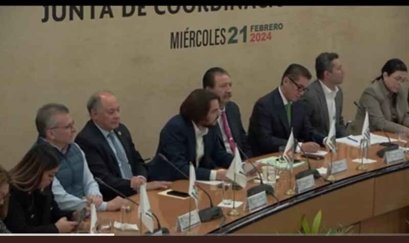 Reunión de la Junta de Coordinación Política del Senado de la República