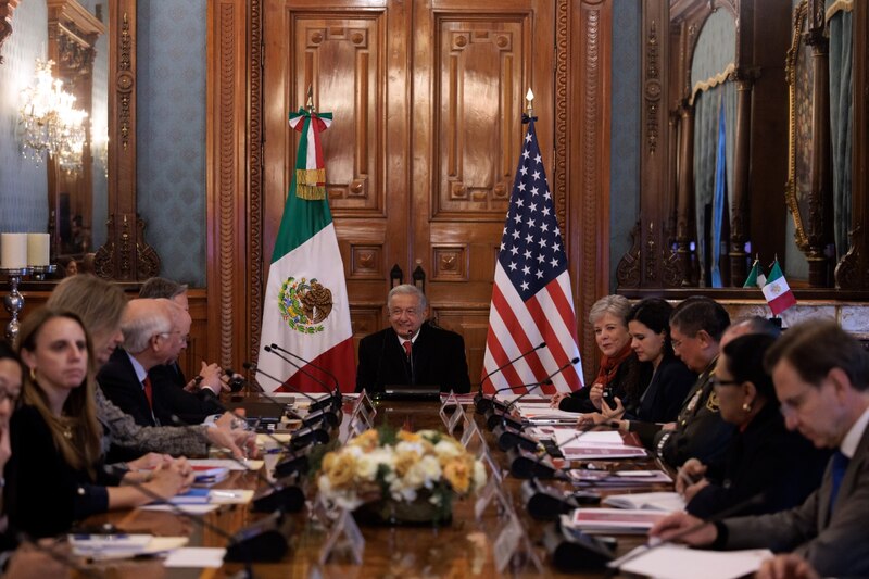 Reunión bilateral entre México y Estados Unidos