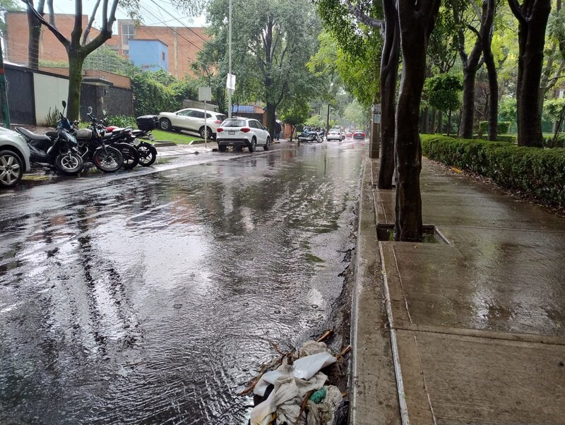 Lluvia en la Ciudad de México