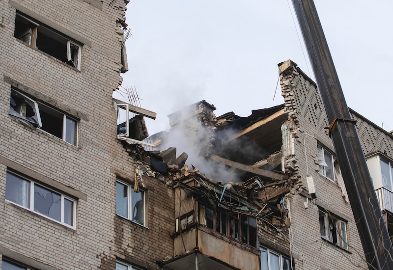 Explosión en un edificio residencial