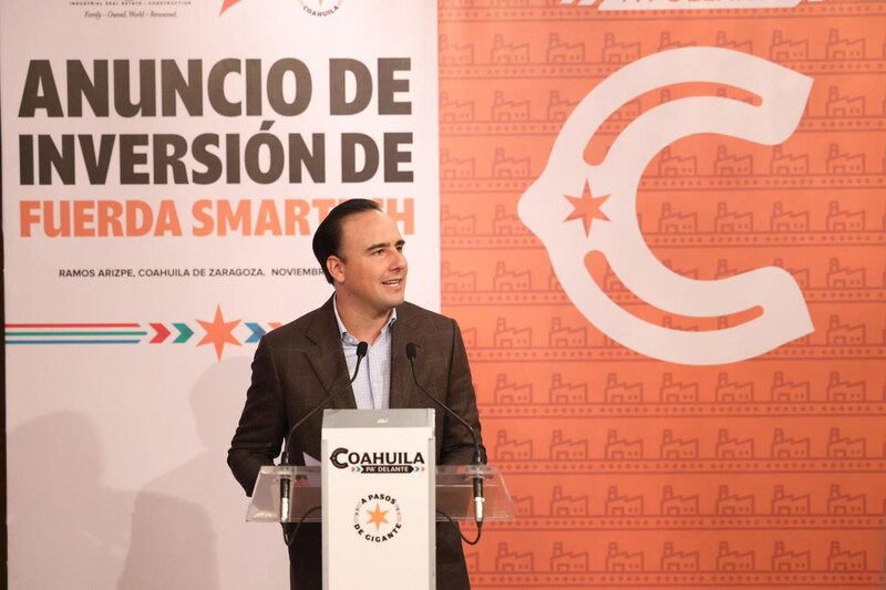 Manolo Jiménez Salinas en el anuncio de inversión de Fuerda Smartech