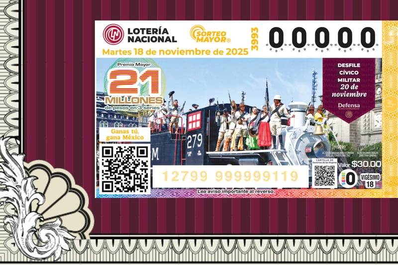 Sorteo Mayor 3993 de la Lotería Nacional Lotería Nacional