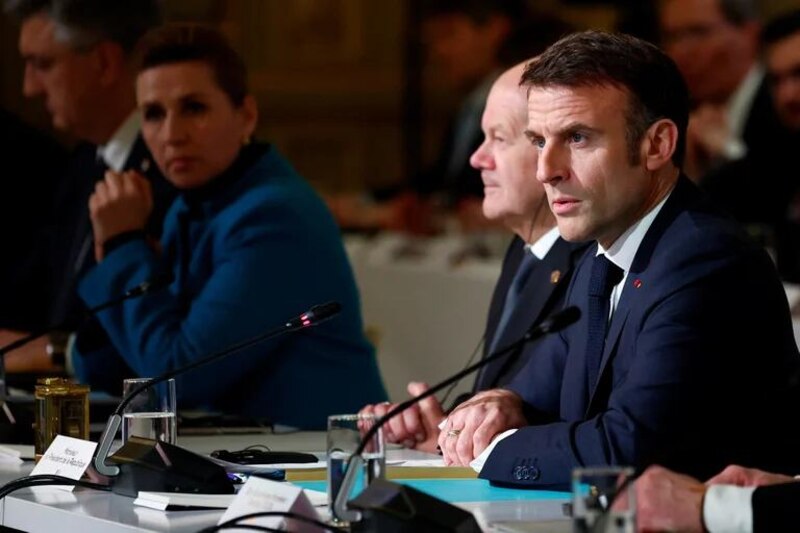 El presidente francés, Emmanuel Macron, durante una reunión de gabinete.