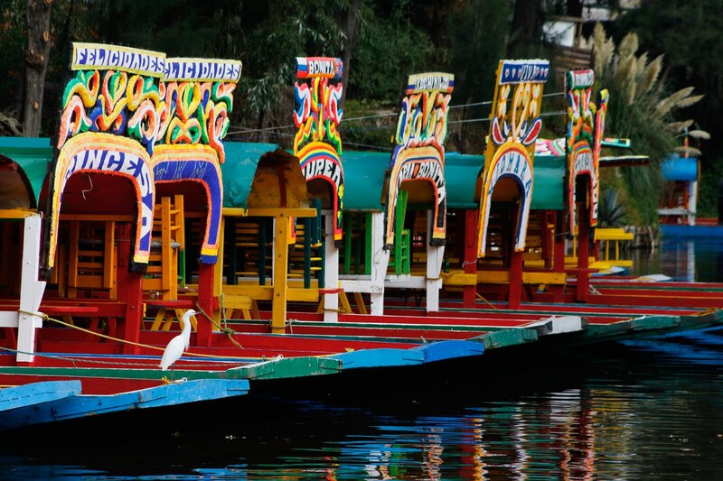 Trajineras en Xochimilco
