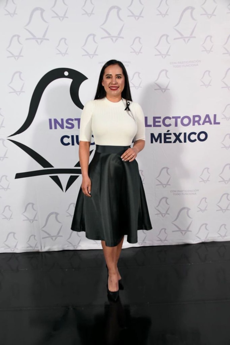 La presidenta del INE, Lorenzo Córdova, durante un evento del instituto.