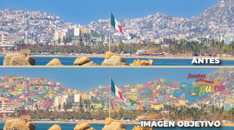 Acapulco antes y después