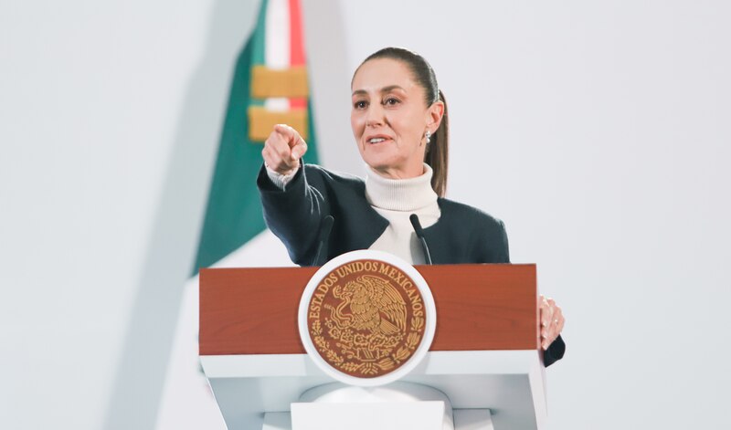 La Jefa de Gobierno, Claudia Sheinbaum, durante una conferencia de prensa.