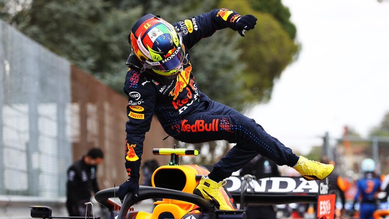 Max Verstappen celebra su victoria en el Gran Premio de España 2022.
