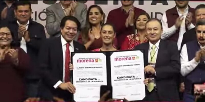 ¡Claudia Sheinbaum, candidata de Morena a la presidencia de México!