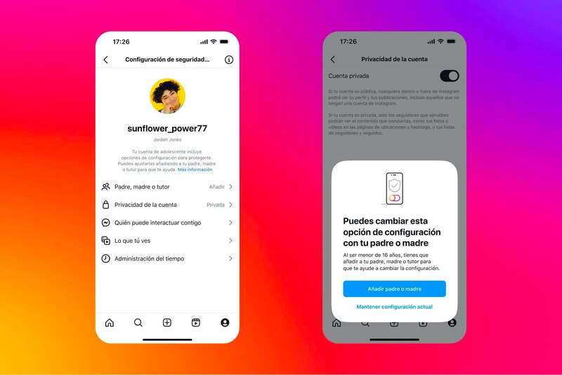 Privacidad de la cuenta en Instagram