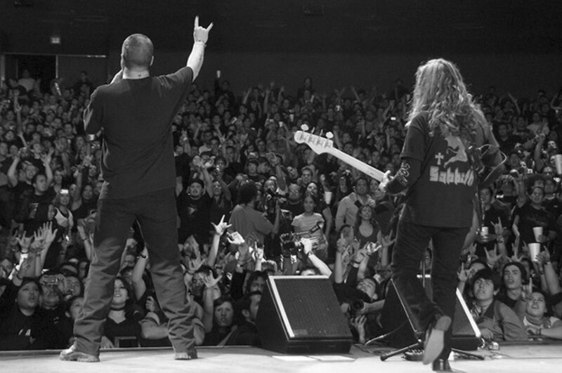 Un concierto de rock en vivo