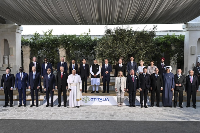 Líderes mundiales se reúnen en la cumbre del G7 en Italia