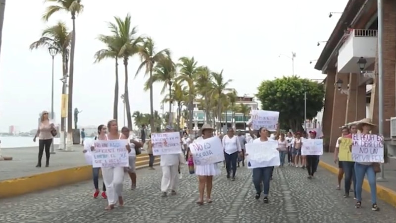 Protesta de mujeres en México por la violencia de género