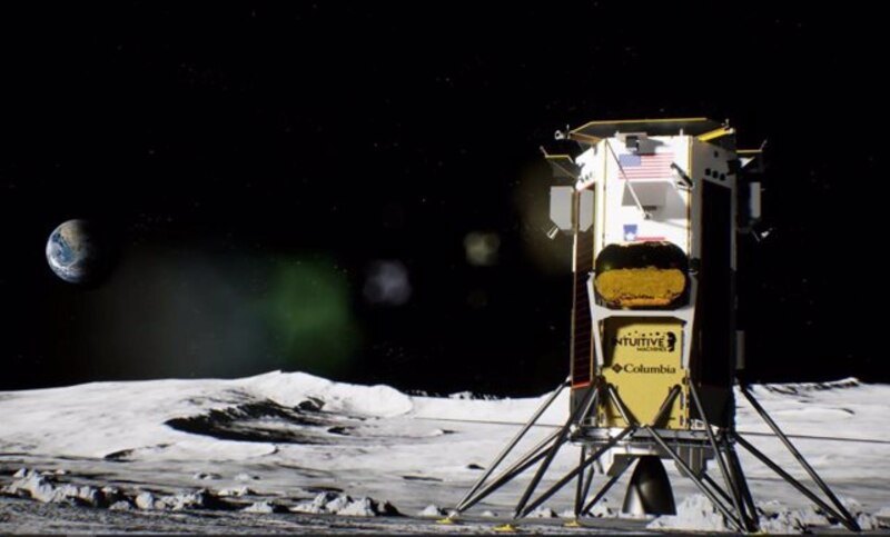 El módulo de aterrizaje lunar de Intuitive Machines