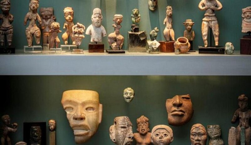 Máscaras y esculturas prehispánicas